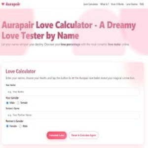 Profile photo of Aurapair Love Calculator